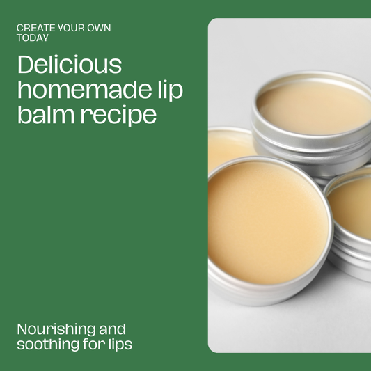 Homemade natural lip balm