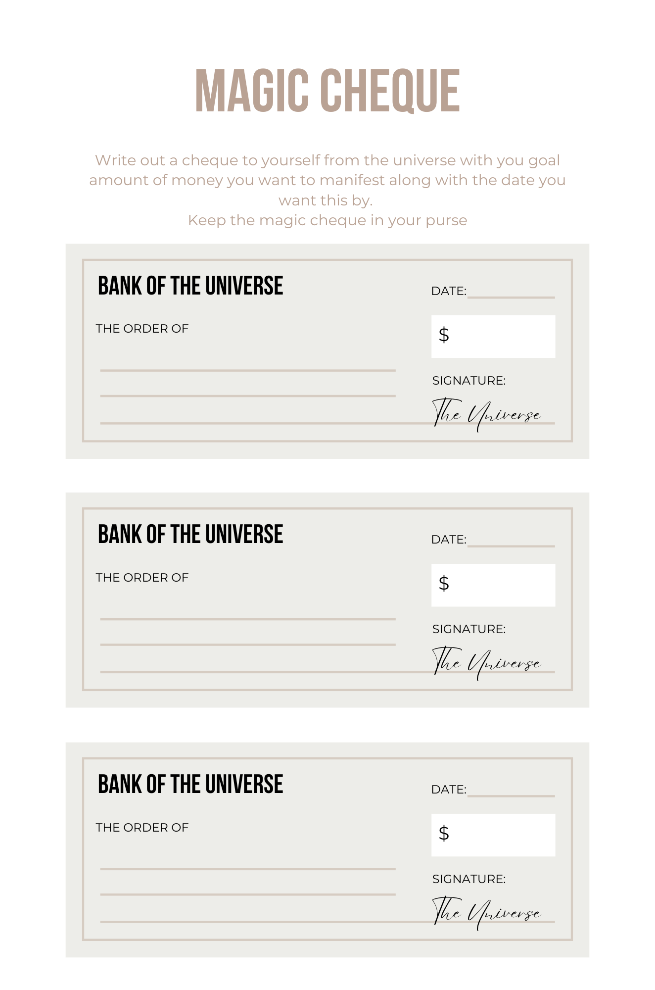 Bring your dreams to life work book