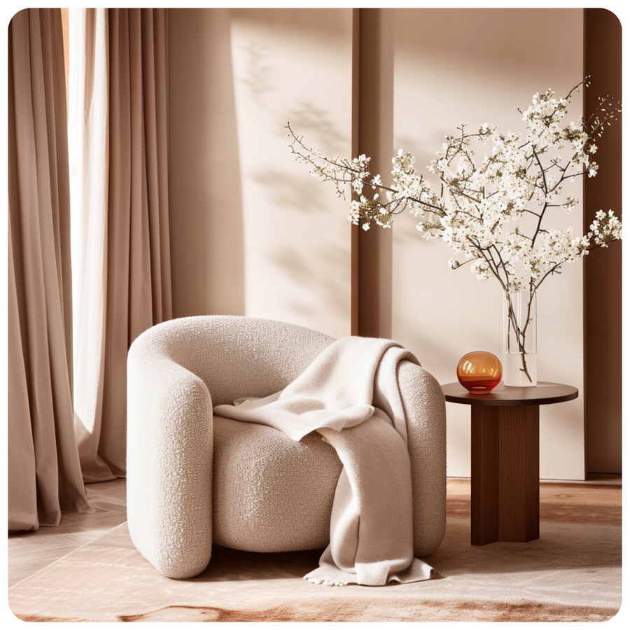 Amber and warm wool wax melt